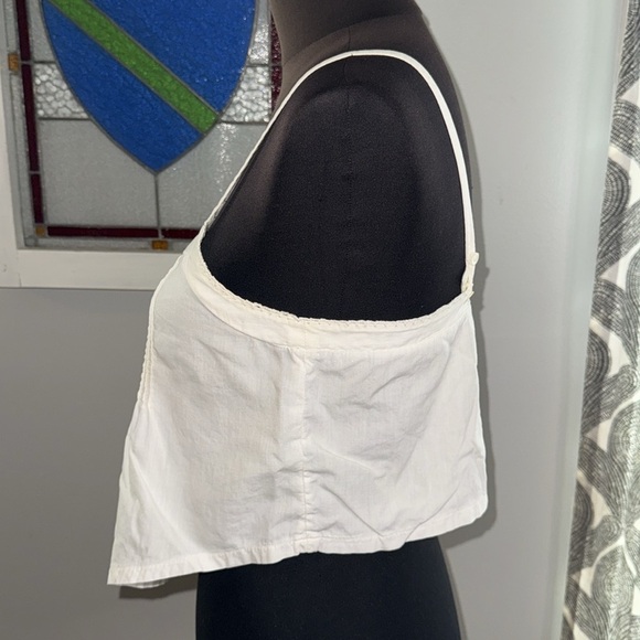 India Imports Vintage Pin Tucked Cropped Tank SZ Small - Picture 3 of 6